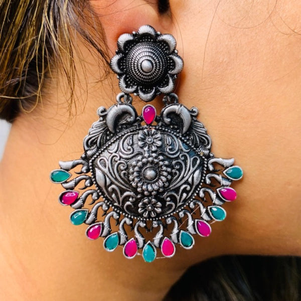 Evil Eye Oxidised Earing