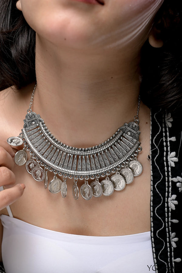 Berezira Oxidised Neckpiece