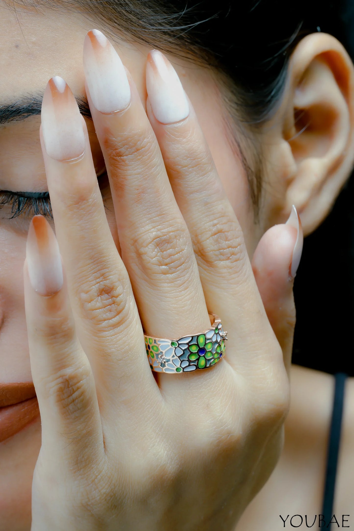 Flora Stainless Steel Adjustable Ring