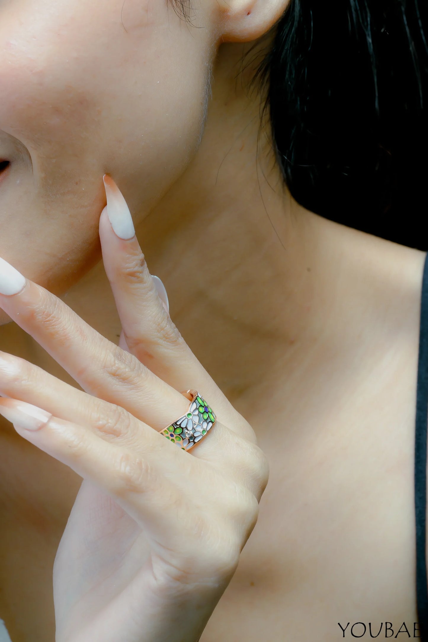 Flora Stainless Steel Adjustable Ring