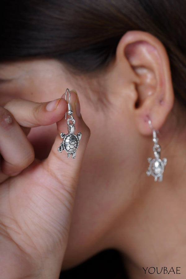 Turtle Drop Earrings
