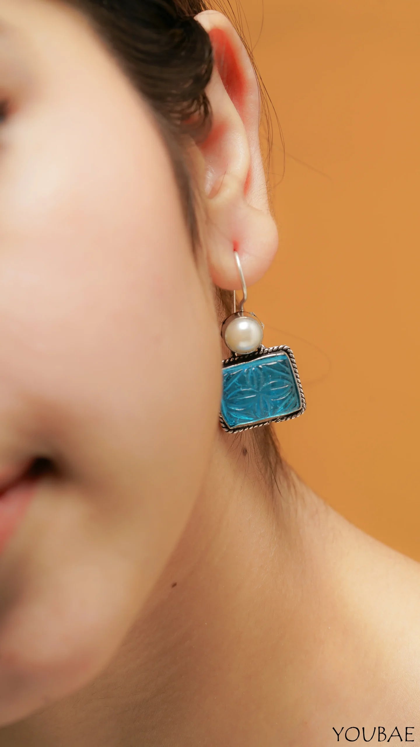 Aqua GS Drop Earring