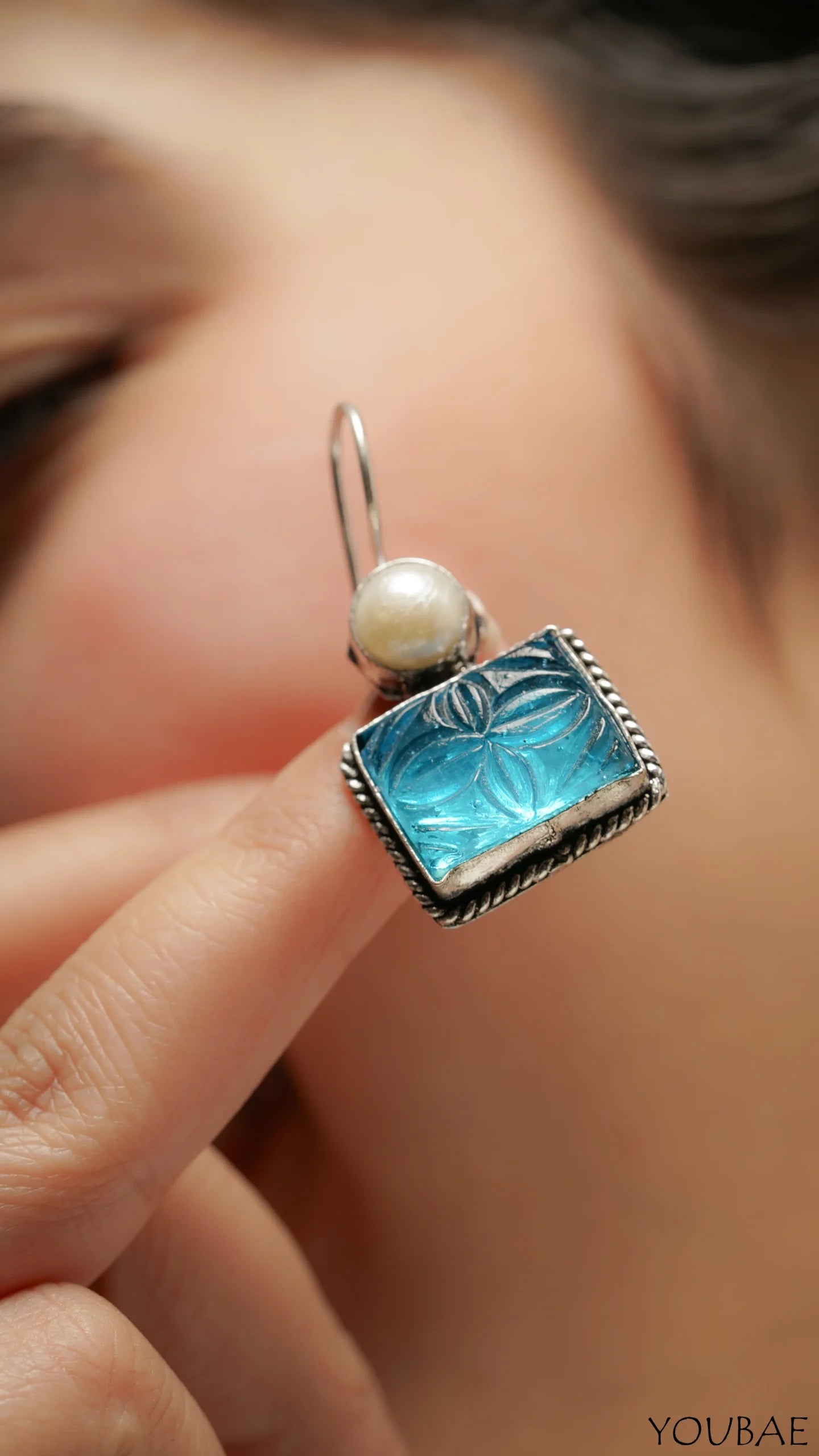 Aqua GS Drop Earring
