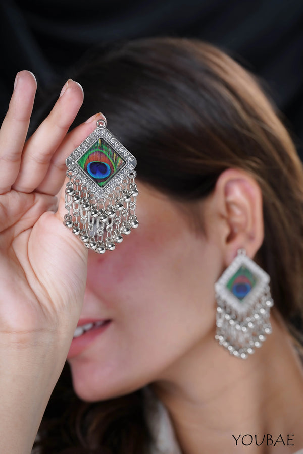Mayur Jhallar Jhumka
