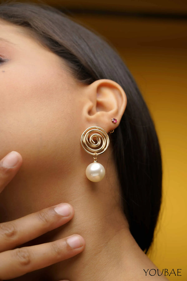 Dana Pearl Drop Studs