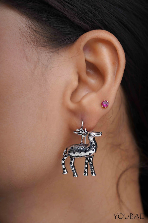 Deer Drop Earrings