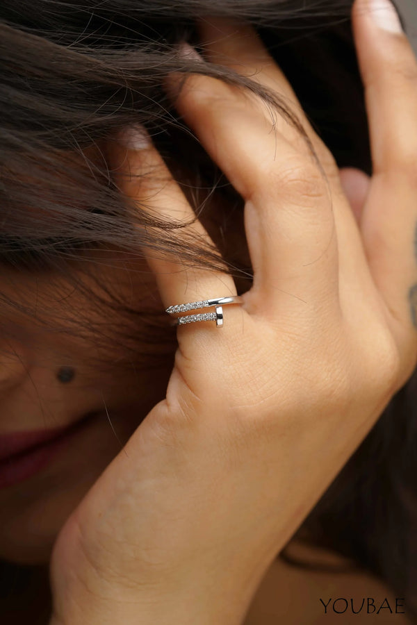 Demi Anti Tarnish Ring-Silver