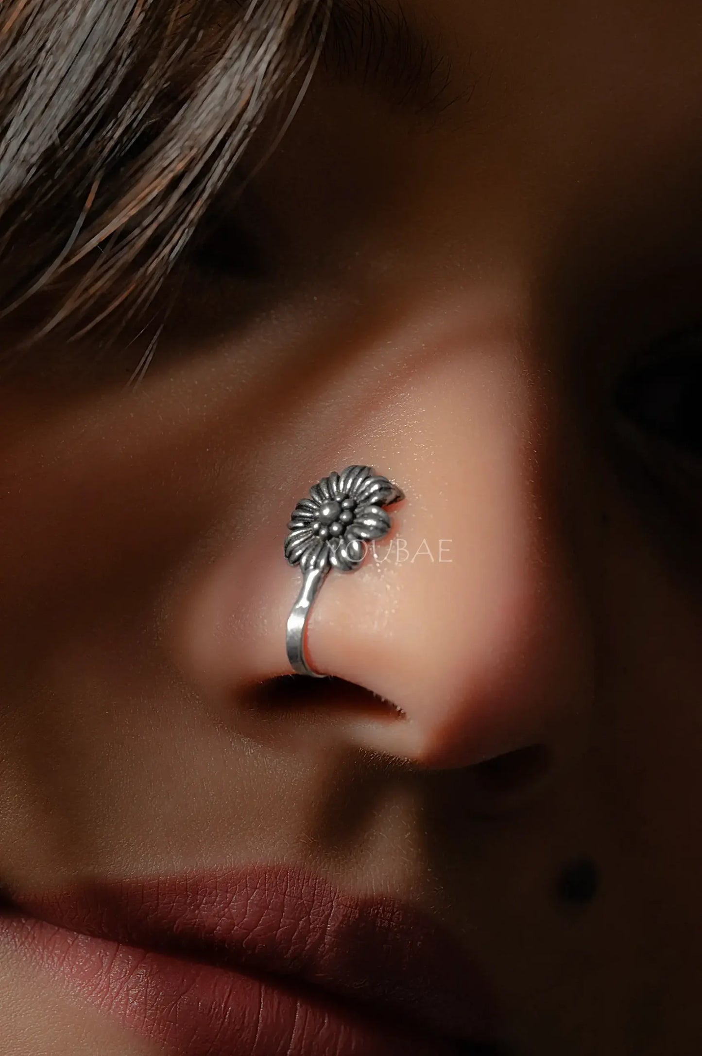 Zarina German Silver Nath