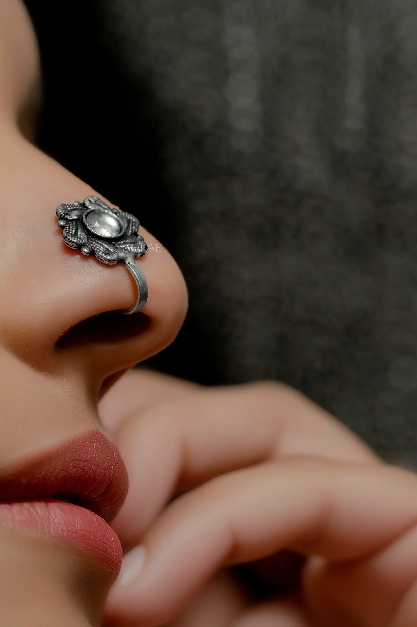 Nagina German Silver Nath