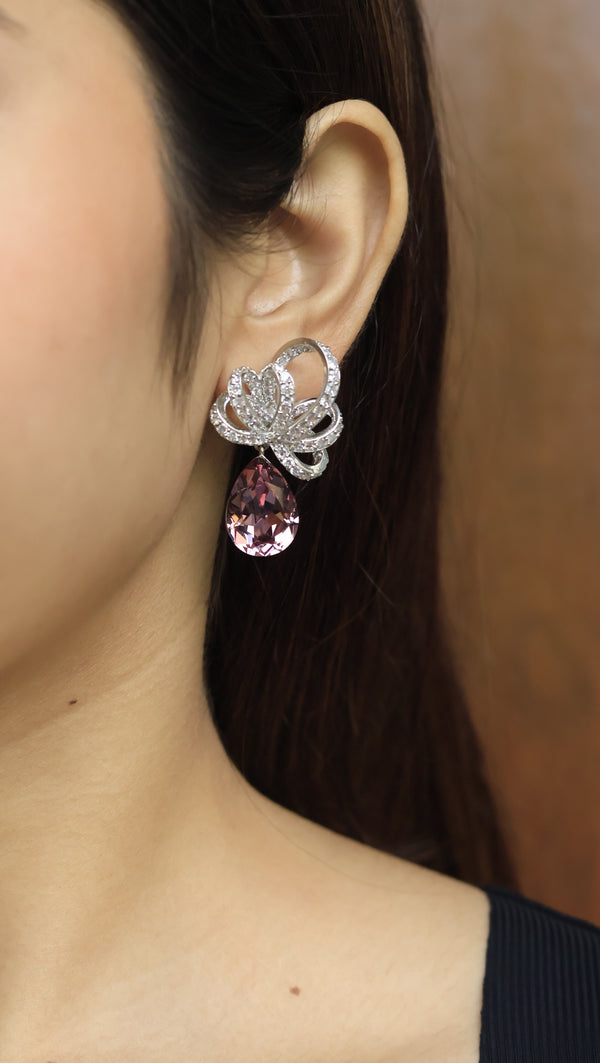 Apoli Swarovski Look Alike AD Earrings
