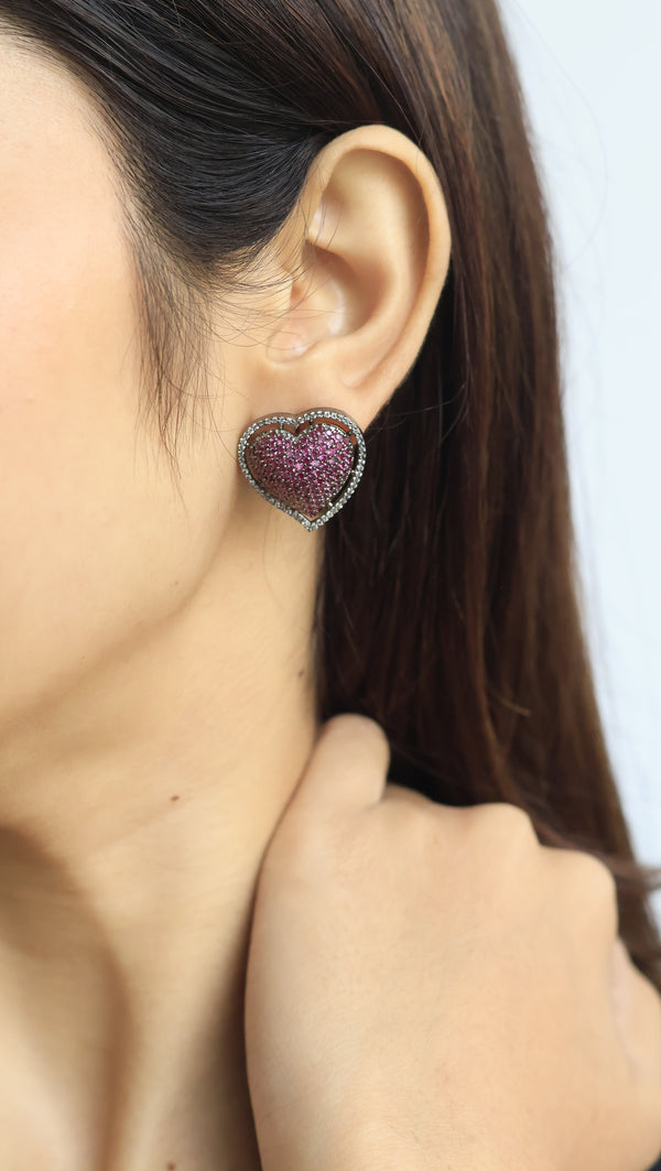Piada AD Heart Studs