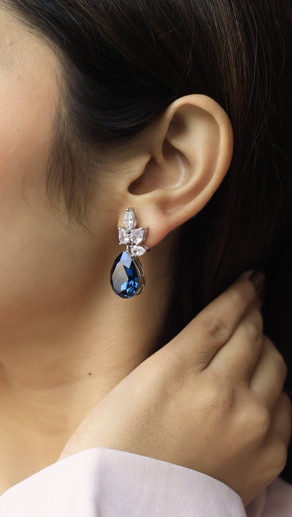 Rathna Swarovski Look Alike AD Earrings