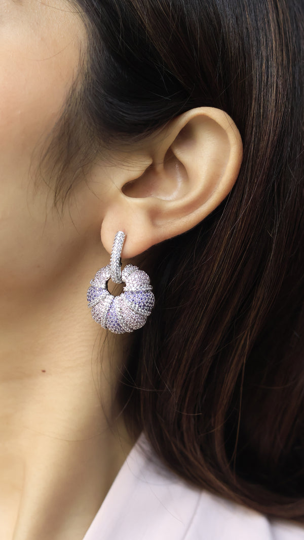 Bebbhin Invisible Stone Setting AD Earrings