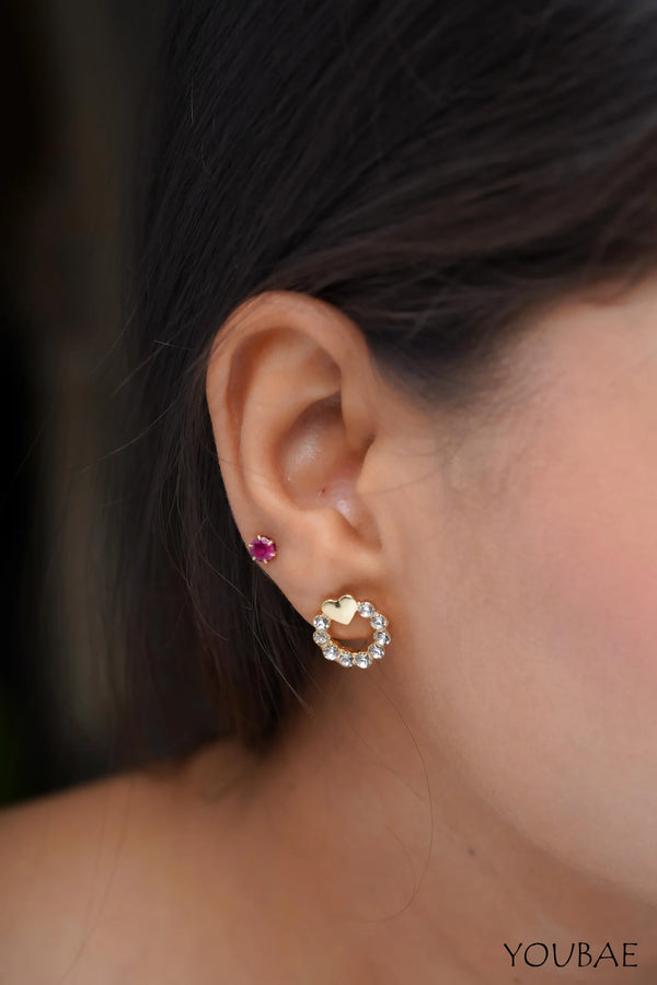 Mini Heart AD Studs