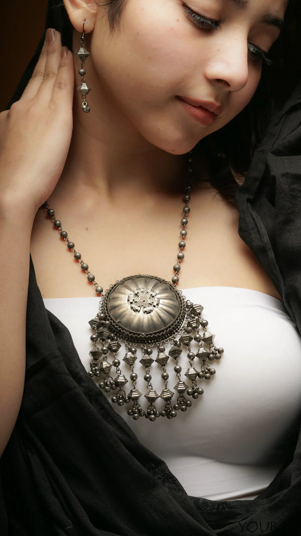 Renata Oxidised Neckpiece Set