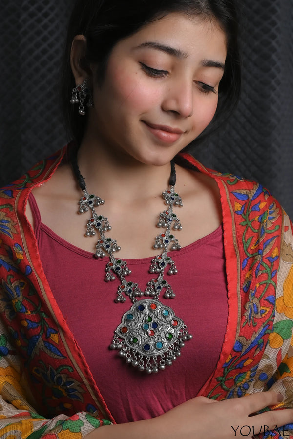 Shilpi Oxidised Neckpiece Set