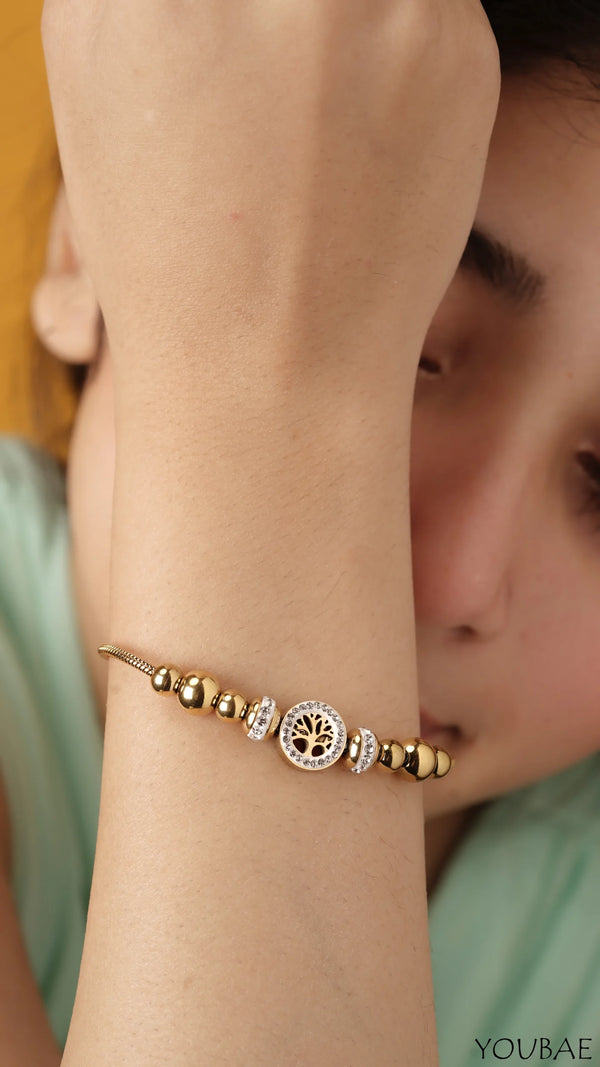 Statement Palm Anti Tarnish Bracelet