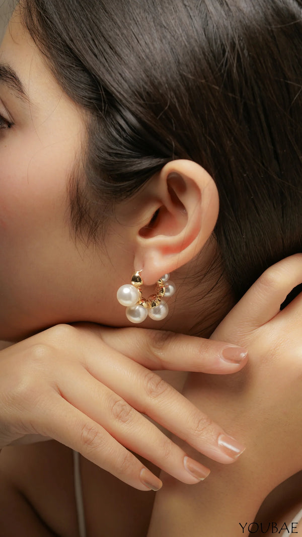 Ulya Pearl Hoops