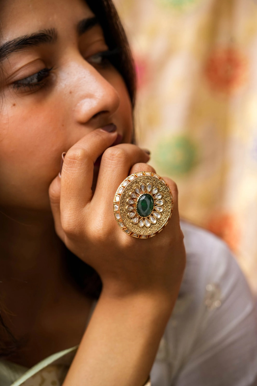 Namita Gold Plated Fusion Adjustable Ring