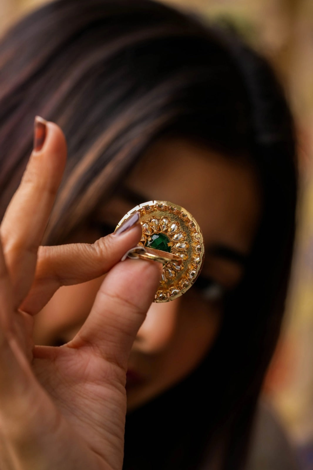 Namita Gold Plated Fusion Adjustable Ring
