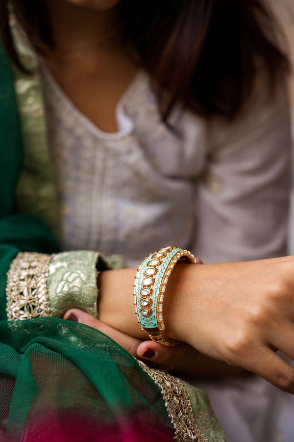 Mishka Gold Plated Kundan Bracelet