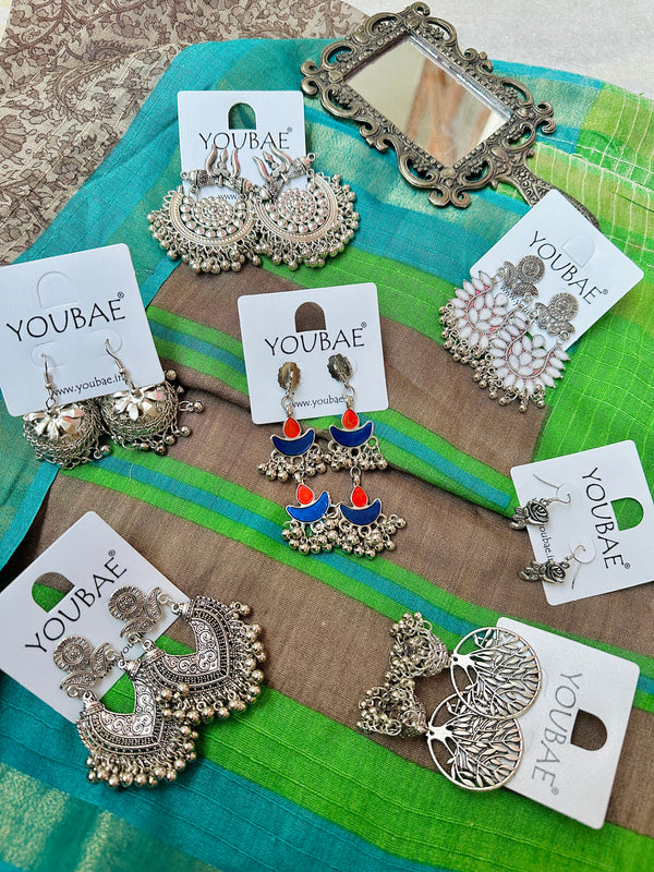 Seven Seas of Sparkle (Combo of 7 Jhumkas)