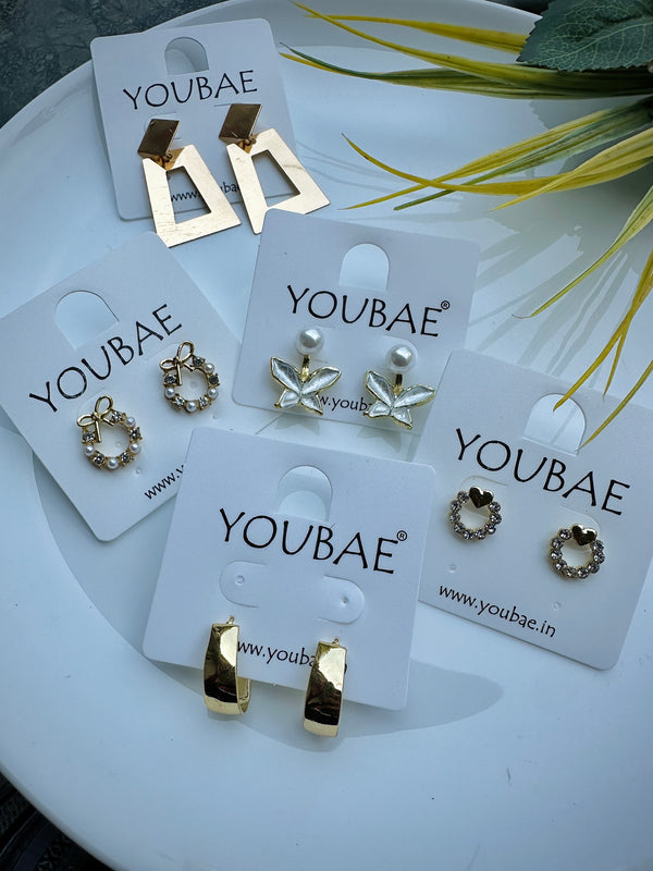 Fivefold Radiance (Combo of 5 Earrings)