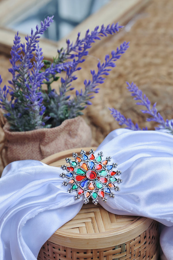 Timeless Adjustable  Multicoloured Ring